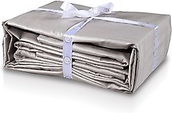 Delilah Home 100% Organic Cotton Duvet Cover, Light Grey, King