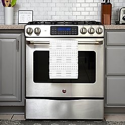 Delilah Home 100% Organic Cotton Sea Pines Kitchen Towels, Beige, 4 count slide 2 of 4