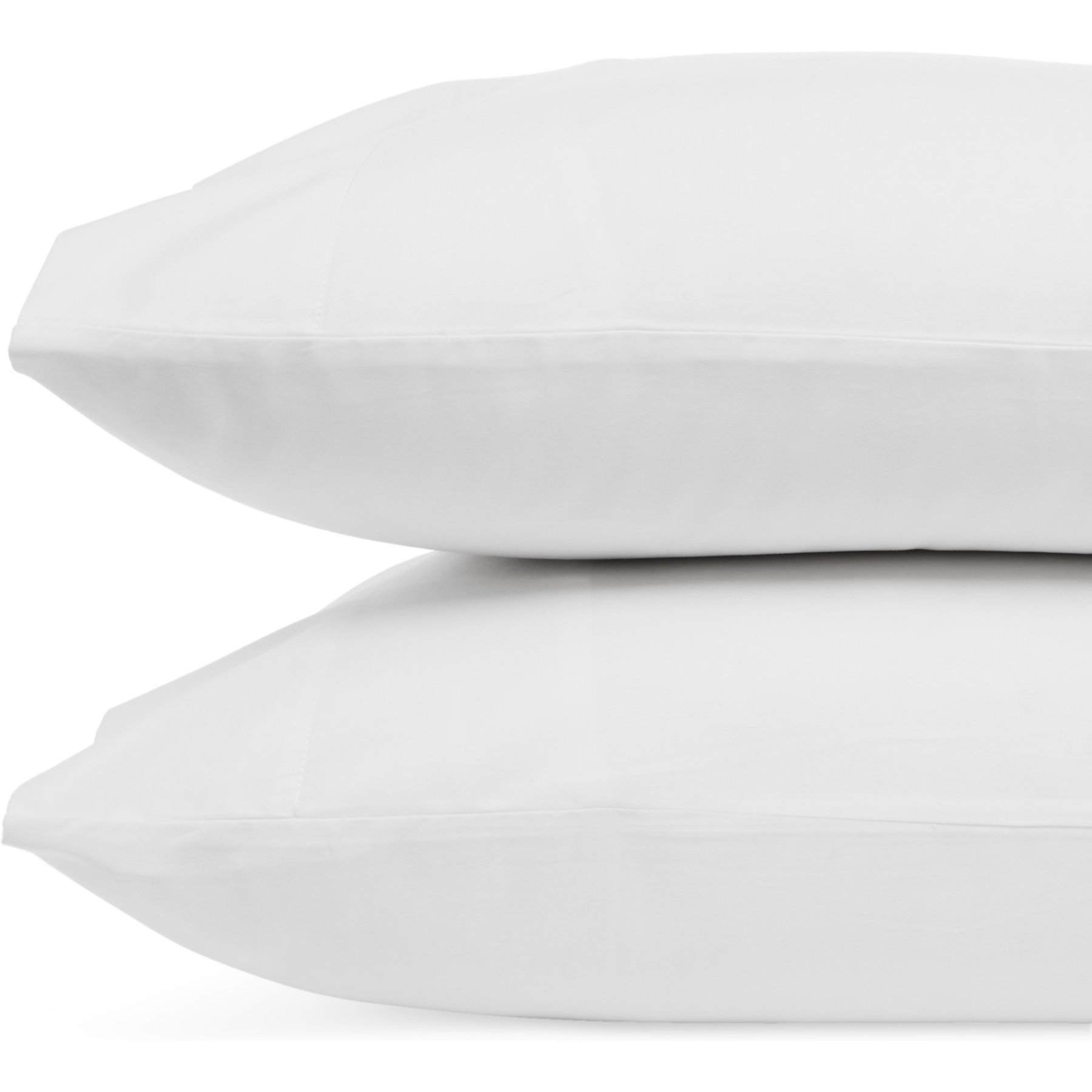 Delilah Home 100% Organic Cotton Pillowcases, White, King, 2 count