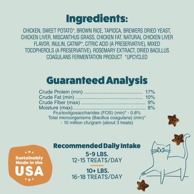 Show full view: Shameless Pets Catnip N Chill Chicken Liver Crunchy Cat Treats, 2.5-oz bag slide 6 of 8