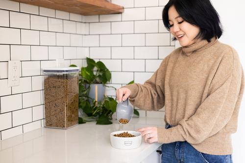 Show full view: Pearhead Meow Ceramic Cat Bowl, Small slide 8 of 9