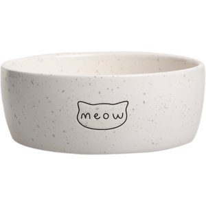 Pearhead Meow Ceramic Cat Bowl, Small
