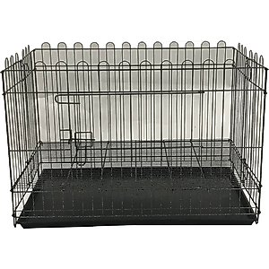 YML Topless Small Pet Cage, Black