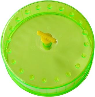 Show full view: YML Lightweight Round Plastic Hamster Wheel, Green slide 2 of 2