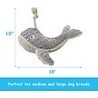 Show in main carousel: Linzy Toys Whale Squeaky Plush Dog Toy, Gray, 13.5-in slide 3 of 4