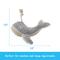 Show in main carousel: Linzy Toys Whale Squeaky Plush Dog Toy, Gray, 13.5-in slide 4 of 5