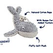 Show in main carousel: Linzy Toys Whale Squeaky Plush Dog Toy, Gray, 13.5-in slide 2 of 4