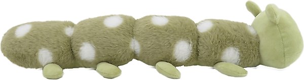 Show full view: Linzy Toys Caterpillar Squeaky Plush Dog Toy, Green, 20-in slide 4 of 5