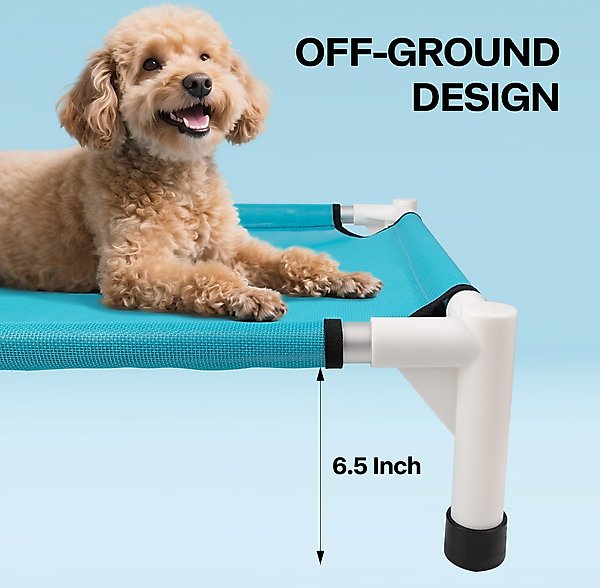 Show full view: allforpaws Chill Out Sprinkling Dog Cot, Blue, Large slide 5 of 10