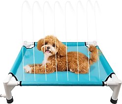 allforpaws Chill Out Sprinkling Dog Cot, Blue, Large