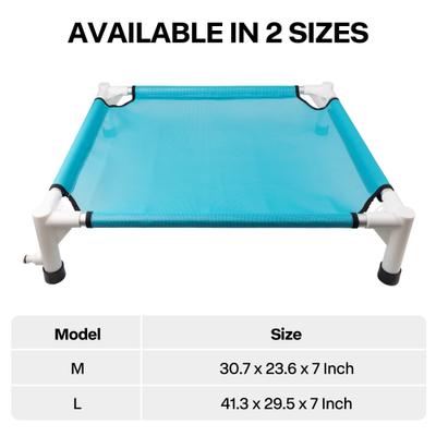 Show full view: allforpaws Chill Out Sprinkling Dog Cot, Blue, Large slide 8 of 10