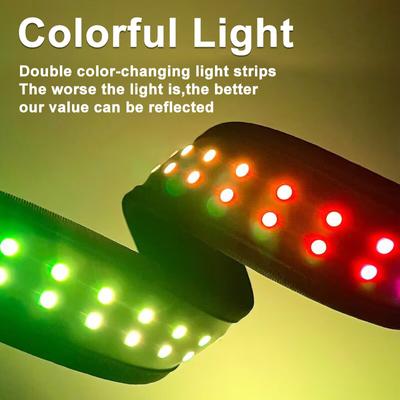 Show full view: MEGAPAWS LED Dog Collar, Black, Medium: 16 to 20-in neck, 1.75-in wide slide 9 of 12