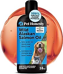 Pet Honesty Wild Alaskan Salmon Oil Omega-3 & Joint Supplement for Dogs & Cats, 16-fl oz bottle