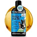 Pet Honesty Wild Caught Omega-3 Fish Oil Liquid Skin & Coat Health Supplement for Dogs & Cats, 16-fl oz bottle