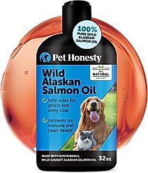 Pet Honesty Wild Alaskan Salmon Oil Omega-3 & Joint Supplement for Dogs & Cats, 32-fl oz bottle