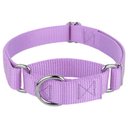 Country Brook Design Heavyduty Nylon Martingale Dog Collar, Lavender, Medium: 15 to 21-in neck, 1-in wide