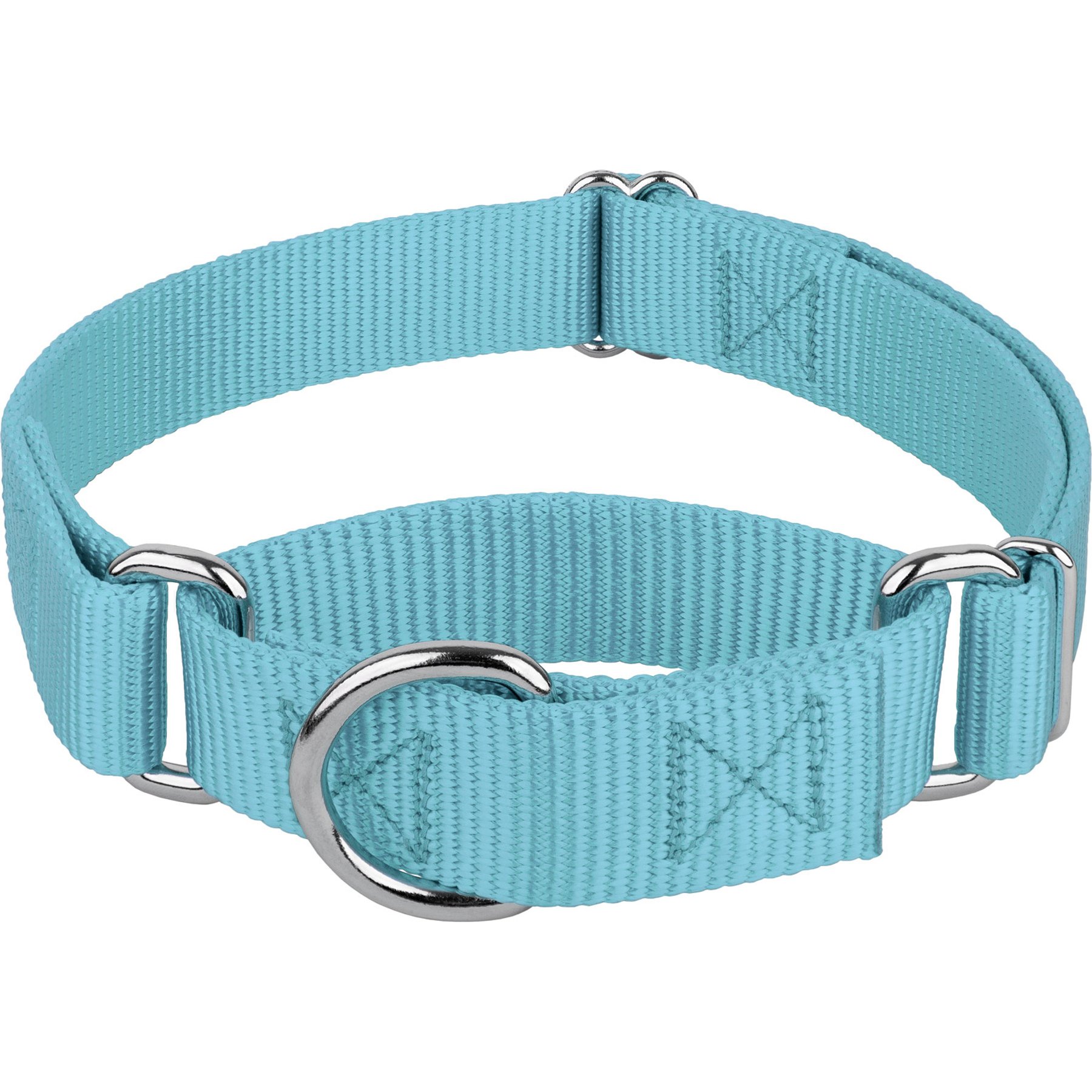 Country Brook Design Heavyduty Nylon Martingale Dog Collar, Ocean Blue, X-Large: 23 to 31-in neck, 1-in wide