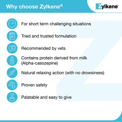 Show full view: Vetoquinol Zylkene 75-mg Capsules Calming Supplement for Small Dogs & Cats, 120 count slide 4 of 13
