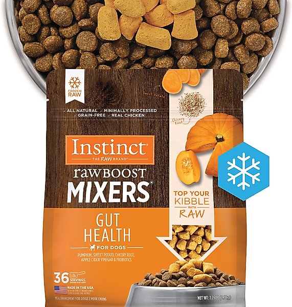 Instinct Raw Boost Mixers Frozen Adult Grain-Free Gut Health Recipe Dog  Food Topper