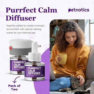 Show full view: Petnatics Purrfect Calm Diffuser for Cats, 1 Plugin, 2 refills slide 4 of 8