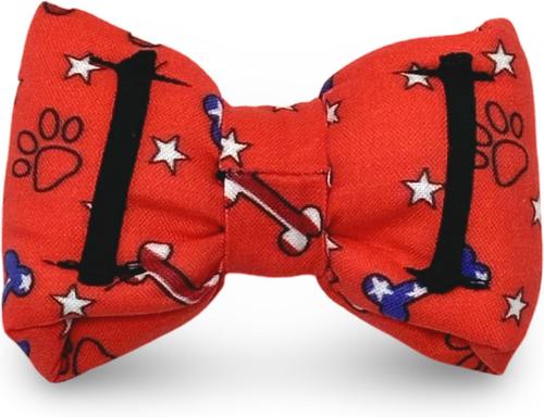 Show full view: Slobber Threads Stars & Bones Dog Bowtie slide 2 of 2