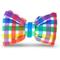 Show in main carousel: Slobber Threads Rainbow Gingham Dog Bowtie slide 1 of 2