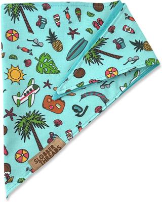 Show full view: Slobber Threads Tropical Vibin' Dog Bandana, Small slide 2 of 3