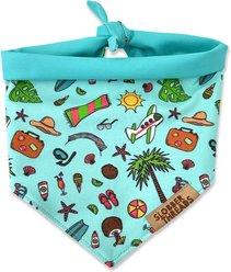 Slobber Threads Tropical Vibin' Dog Bandana, Small