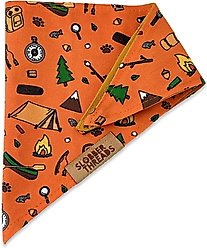 Slobber Threads Let's Go Camping Dog Bandana, Large slide 2 of 3