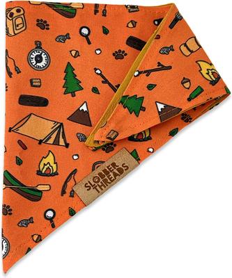 Show full view: Slobber Threads Let's Go Camping Dog Bandana, Small slide 3 of 4
