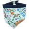 Show in main carousel: Slobber Threads Blue Floral Dog Bandana, Small slide 1 of 3