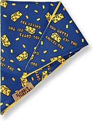 Slobber Threads Cheese Tax Dog Bandana, Medium slide 2 of 3