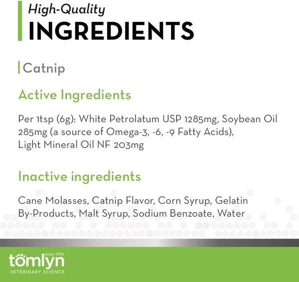 Show full view: Tomlyn Laxatone Tuna Flavored Gel Hairball Control Supplement for Cats, 4.25-oz slide 5 of 10