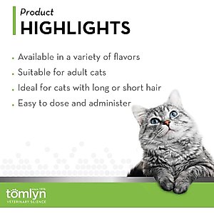 Tomlyn Laxatone Tuna Flavored Gel Hairball Control Supplement for Cats, 4.25-oz