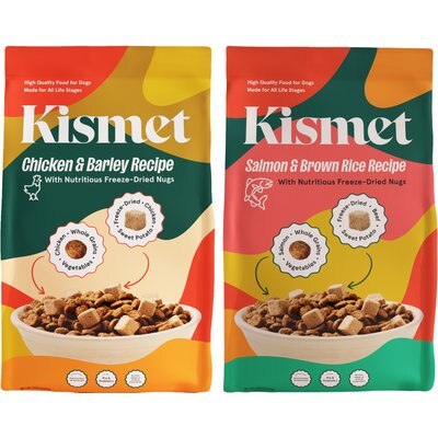 Kismet Kismet Chicken & Barley Recipe with Freeze-Dried Nugs Dry Dog Food, 19-lb bag + Salmon & Brown Rice Recipe with Freeze-Dried Nugs Dry Food, 19-lb bag