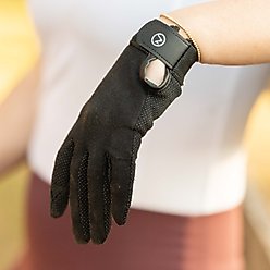 Horze Basic Polygrip Horse Riding Gloves, Black, Medium slide 2 of 8