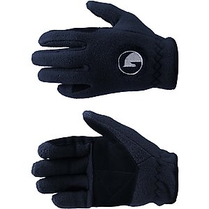 Horze Kids Fleece Horse Riding Gloves, Dark Navy, 5