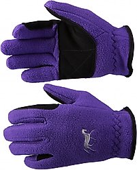 Horze Kids Fleece Horse Riding Gloves, Sultry Violet, 4 slide 1 of 6