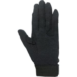 Horze Basic Polygrip Horse Riding Gloves, Black, Medium