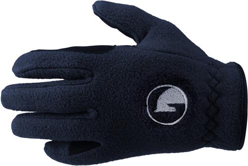 Show full view: Horze Kids Fleece Horse Riding Gloves, Dark Navy, 4 slide 3 of 4