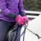 Show in main carousel: Horze Kids Fleece Horse Riding Gloves, Deep Coral Pink, 6 slide 3 of 6