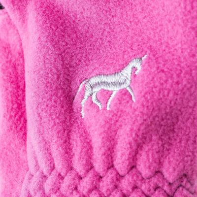 Show full view: Horze Kids Fleece Horse Riding Gloves, Deep Coral Pink, 6 slide 6 of 6