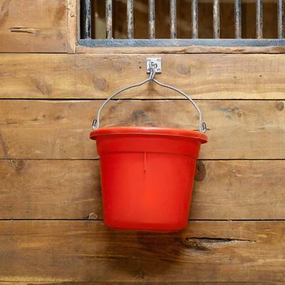 Show full view: Horze Horse Bucket Holder on Wall Plate slide 3 of 4