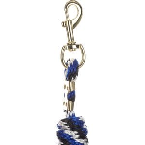 Equinavia Stella Poly Snap Horse Lead Rope, Blue/Black/White, 8-ft