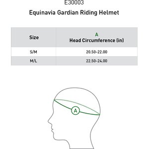 Equinavia Gardian Horse Riding Helmet, Black, Medium/Large