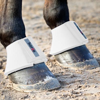 Show full view: Horze Pro Bell Horse Boots, White, Large slide 3 of 5