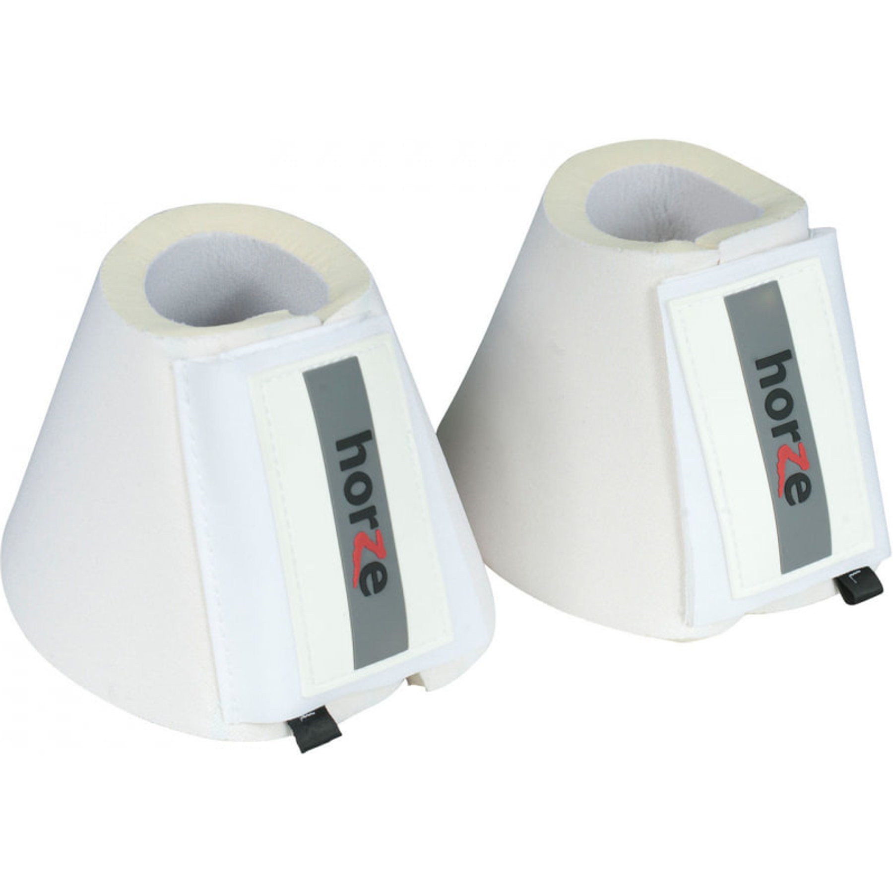 Horze Pro Horse Bell Boots, White, Small