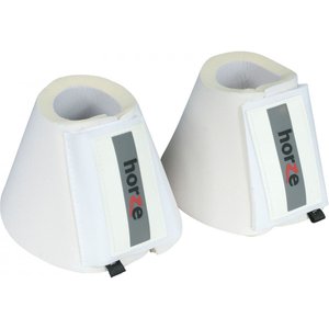 Horze Pro Bell Horse Boots, White, Large