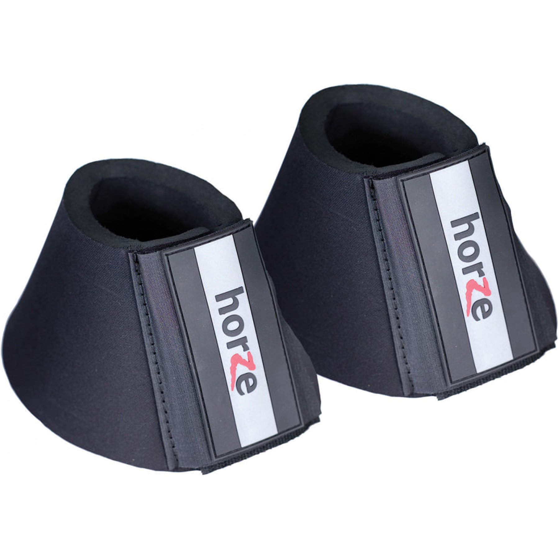 Horze Pro Horse Bell Boots, Black, Medium
