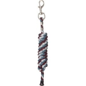 Equinavia Stella Poly Snap Horse Lead Rope, Wine Red/Mirage Blue/Silver Sconce Gray